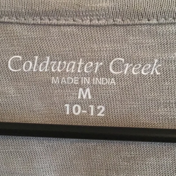 Coldwater Creek gray sequins top - Picture 4 of 5